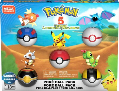 Foto 1 | Set De Juguetes Para Construir Figuras De Acción Mega Pokémon Con 118 Piezas - Venta Internacional.