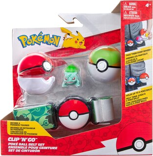 Foto 2 | Set De Cinturones Pokémon Clip 'n' Go Con Figura De Acción Y Bolas - Venta Internacional.