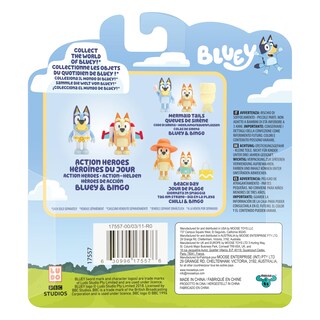 Foto 2 | Paquete De 2 Figuras Bluey Action Heroes De 2.5 Pulgadas Con Bingo - Venta Internacional.