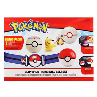Foto 7 | Set De Cinturones Clip 'n' Go Para Pokémon Con 3 Poké Balls Y 2 Figuras - Venta Internacional.