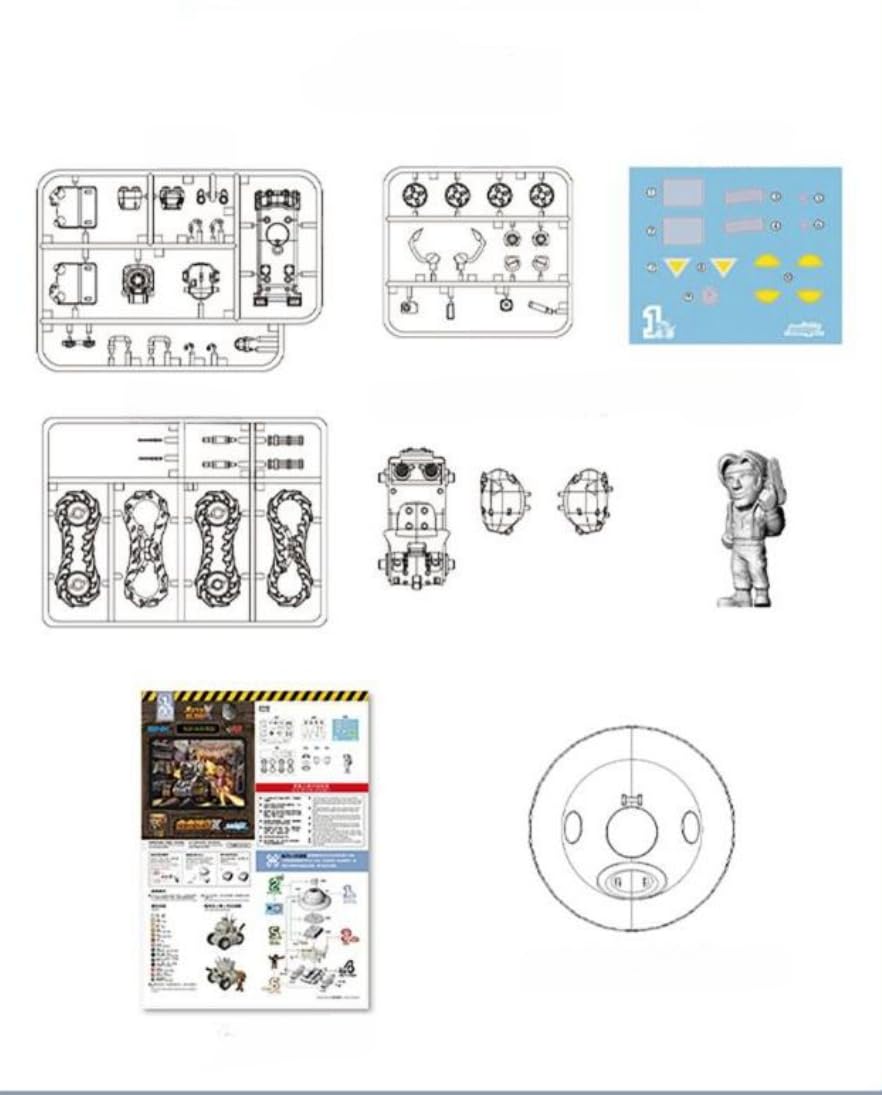 Foto 6 pulgar | Kit De Maquetas De Plástico Hiplay Metal Slug X Tank Mecha Style Anime - Venta Internacional.