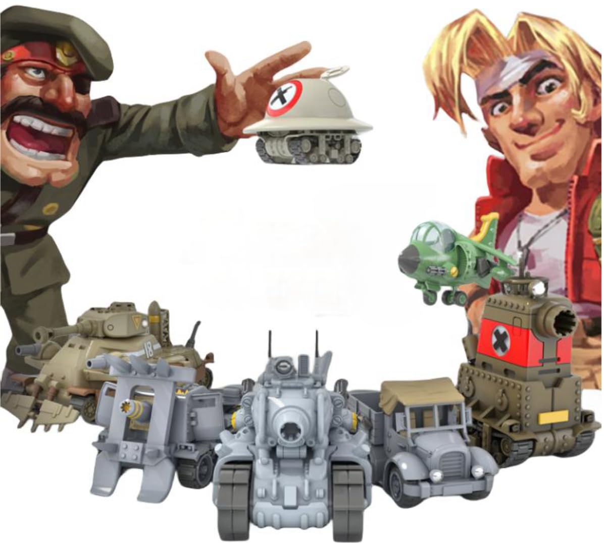 Foto 7 | Kit De Maquetas De Plástico Hiplay Metal Slug X Tank Mecha Style Anime - Venta Internacional.