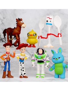 Foto 1 | Figuras Horquilleras De Woody Jessie Buzz Lightyear De Toy Story 4, De 4 A 7 Cm - Venta Internacional.