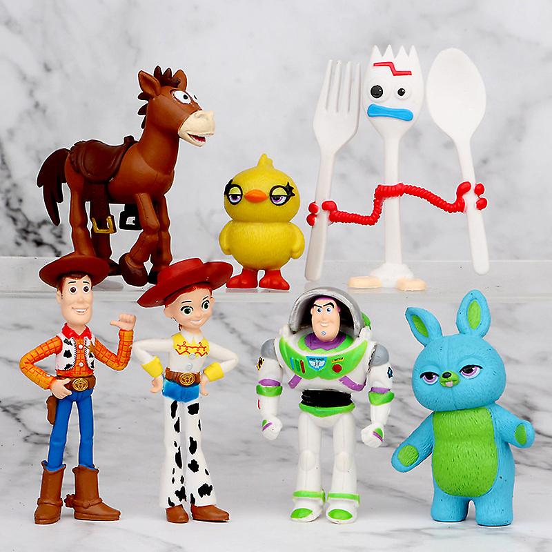 Foto 3 pulgar | Figuras Horquilleras De Woody Jessie Buzz Lightyear De Toy Story 4, De 4 A 7 Cm - Venta Internacional.