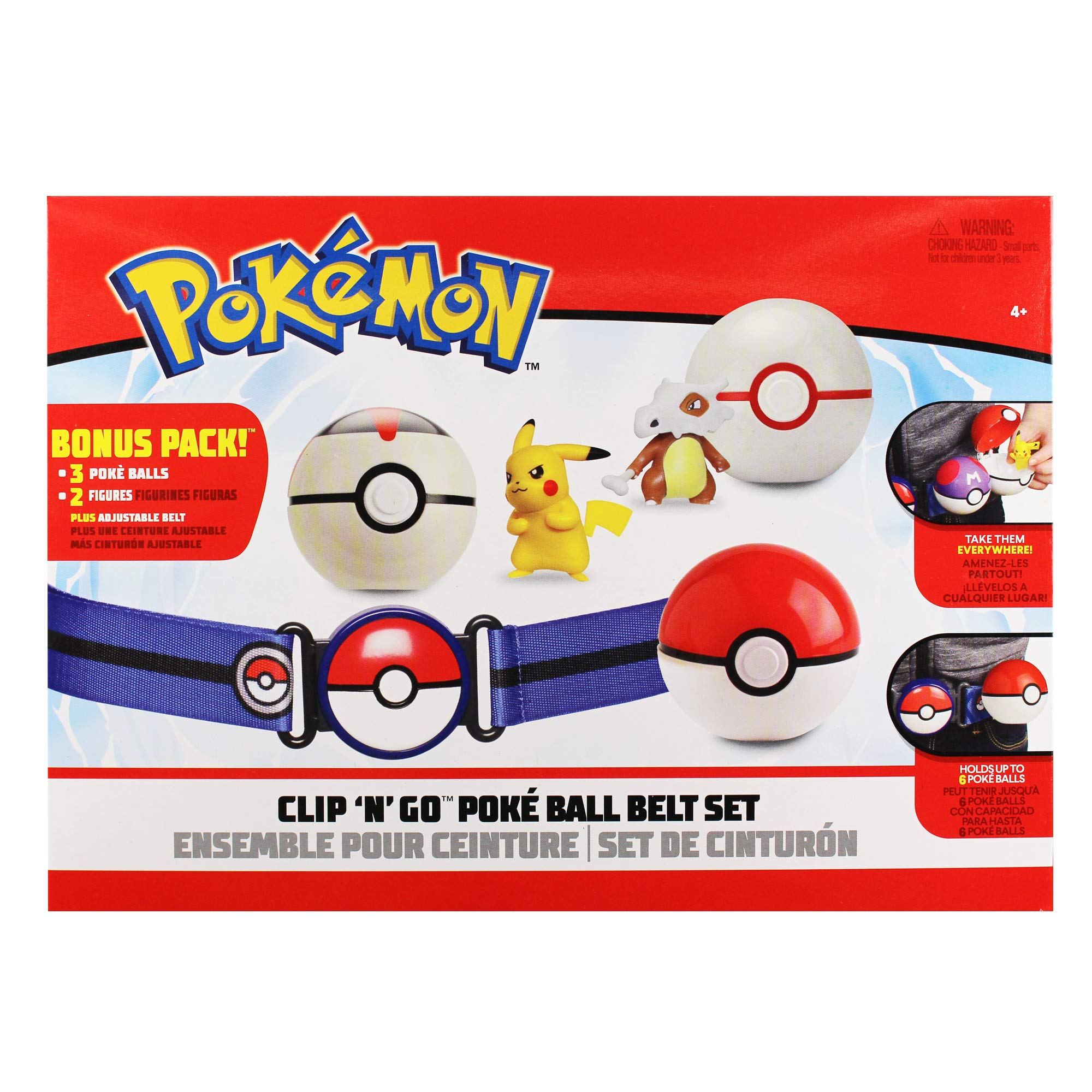 Foto 8 pulgar | Set De Cinturones Clip 'n' Go Para Pokémon Con 3 Poké Balls Y 2 Figuras - Venta Internacional.