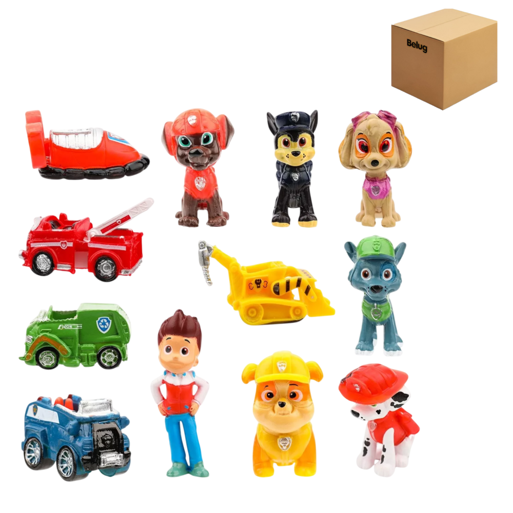 Foto 2 pulgar | Juego De Paw Patrol Para Niños 12 Pcs  Belug Decoración De Tartas Colores