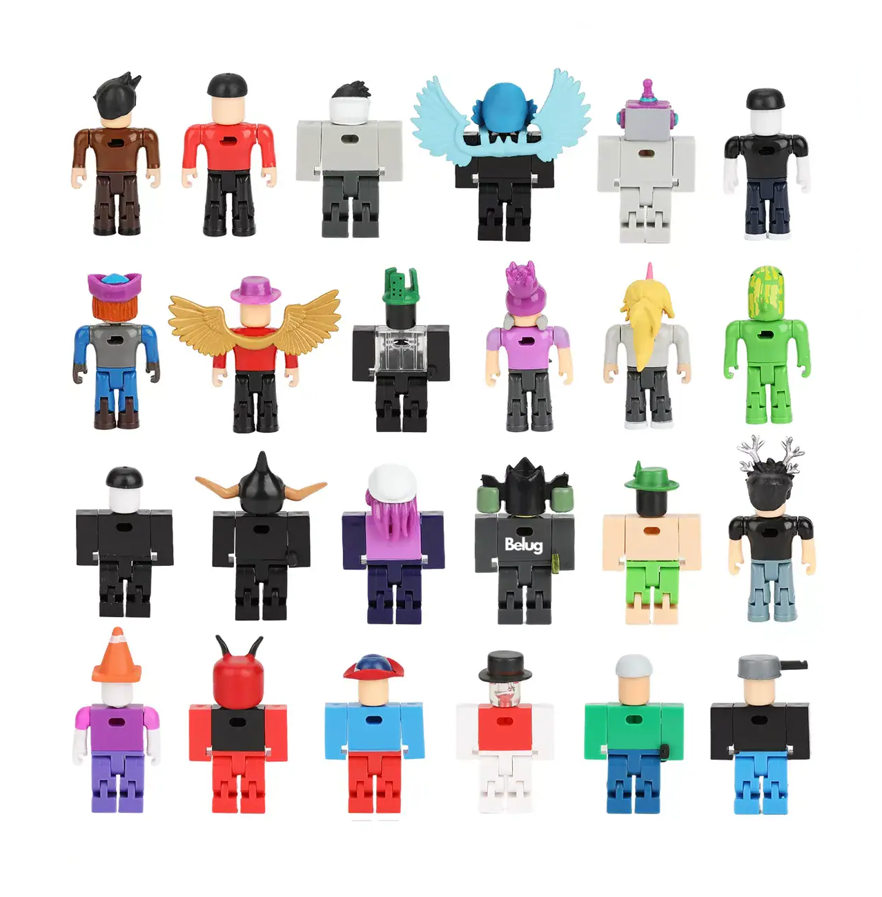 Foto 5 pulgar | 24 Piezas Virtual World Roblox Building Block Muñeca Belug  Estilo 3 Multicolor
