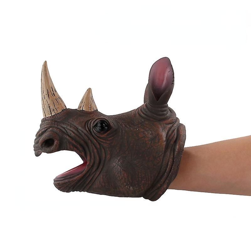 Foto 2 pulgar | Maqueta De Marioneta De Mano Con Forma De Dinosaurio De Goma Blanda, 14 X 19 Cm - Venta Internacional.