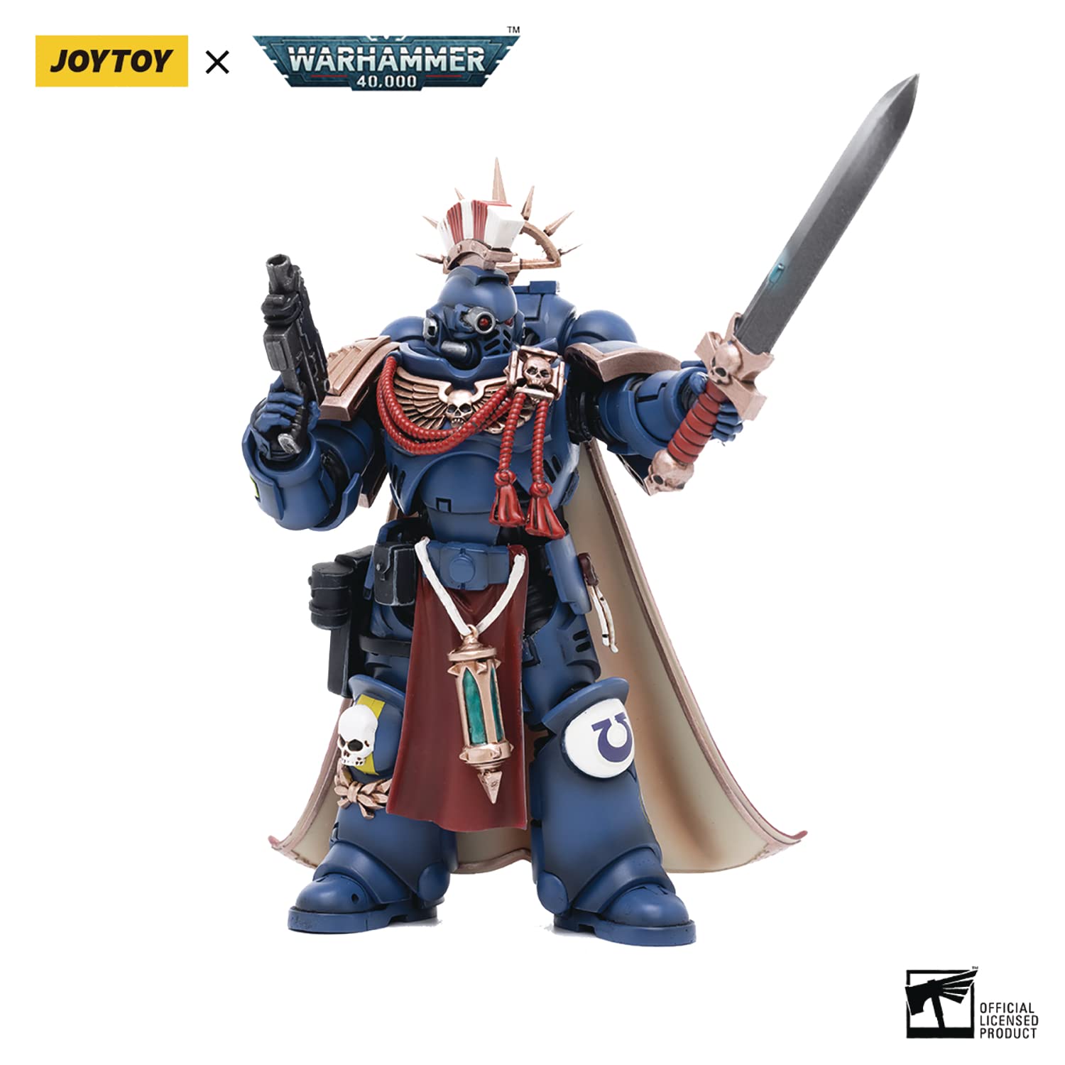 Foto 7 pulgar | Figura De Acción Joytoy Warhammer 40k Ultramarines Captain 1/18 - Venta Internacional.