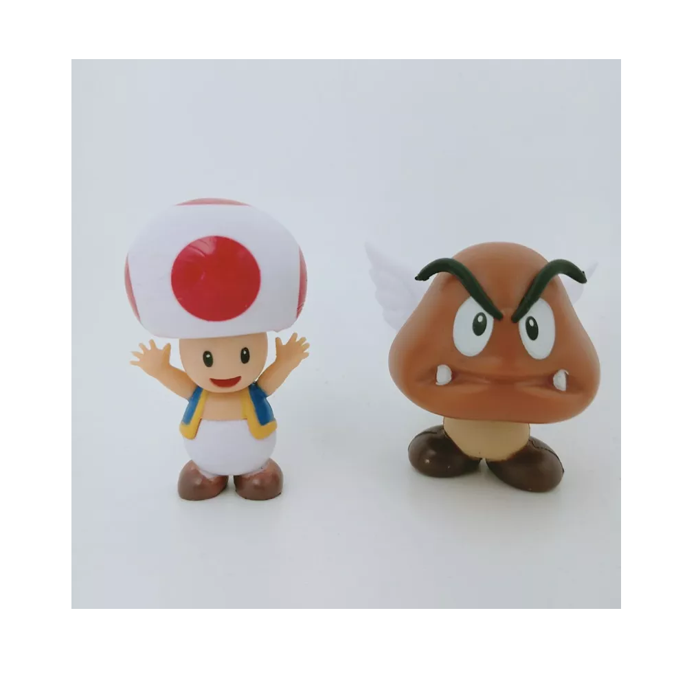 Foto 6 pulgar | Figuras Super Mario Bros Juguetes Coleccionables Lab.g 12 Piezas Multicolor
