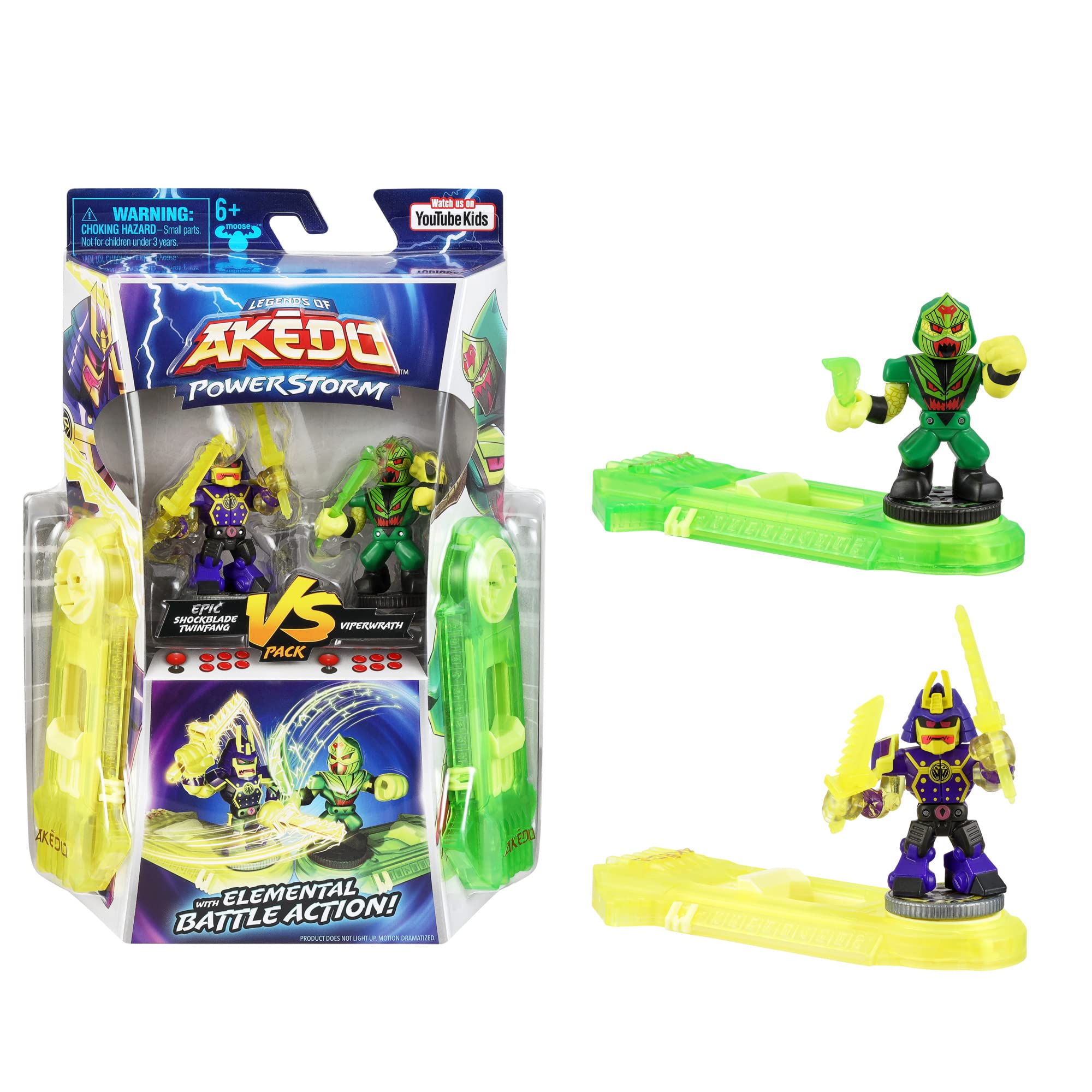 Foto 2 pulgar | Figuras De Acción Akedo Legends Of Akedo Powerstorm Pack 2 - Venta Internacional.