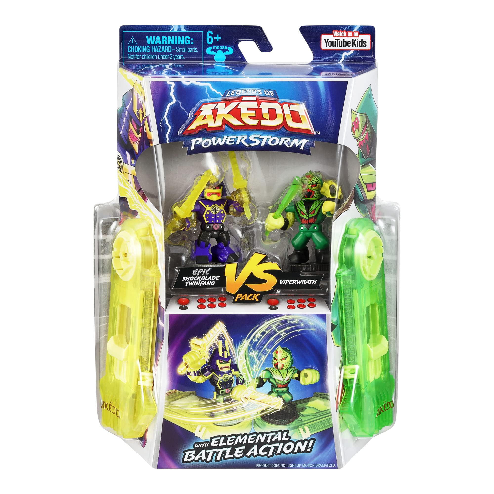 Foto 3 pulgar | Figuras De Acción Akedo Legends Of Akedo Powerstorm Pack 2 - Venta Internacional.