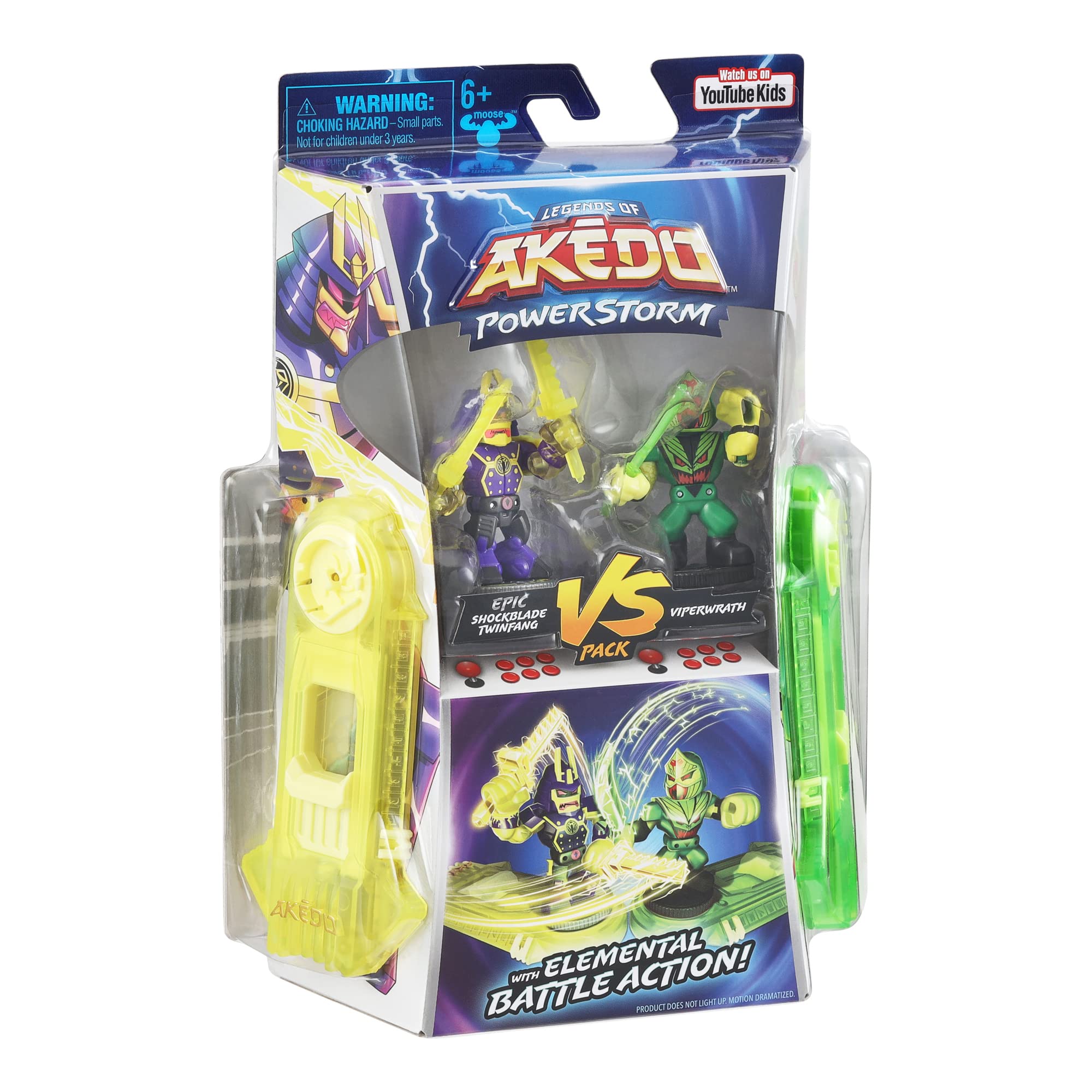 Foto 5 pulgar | Figuras De Acción Akedo Legends Of Akedo Powerstorm Pack 2 - Venta Internacional.