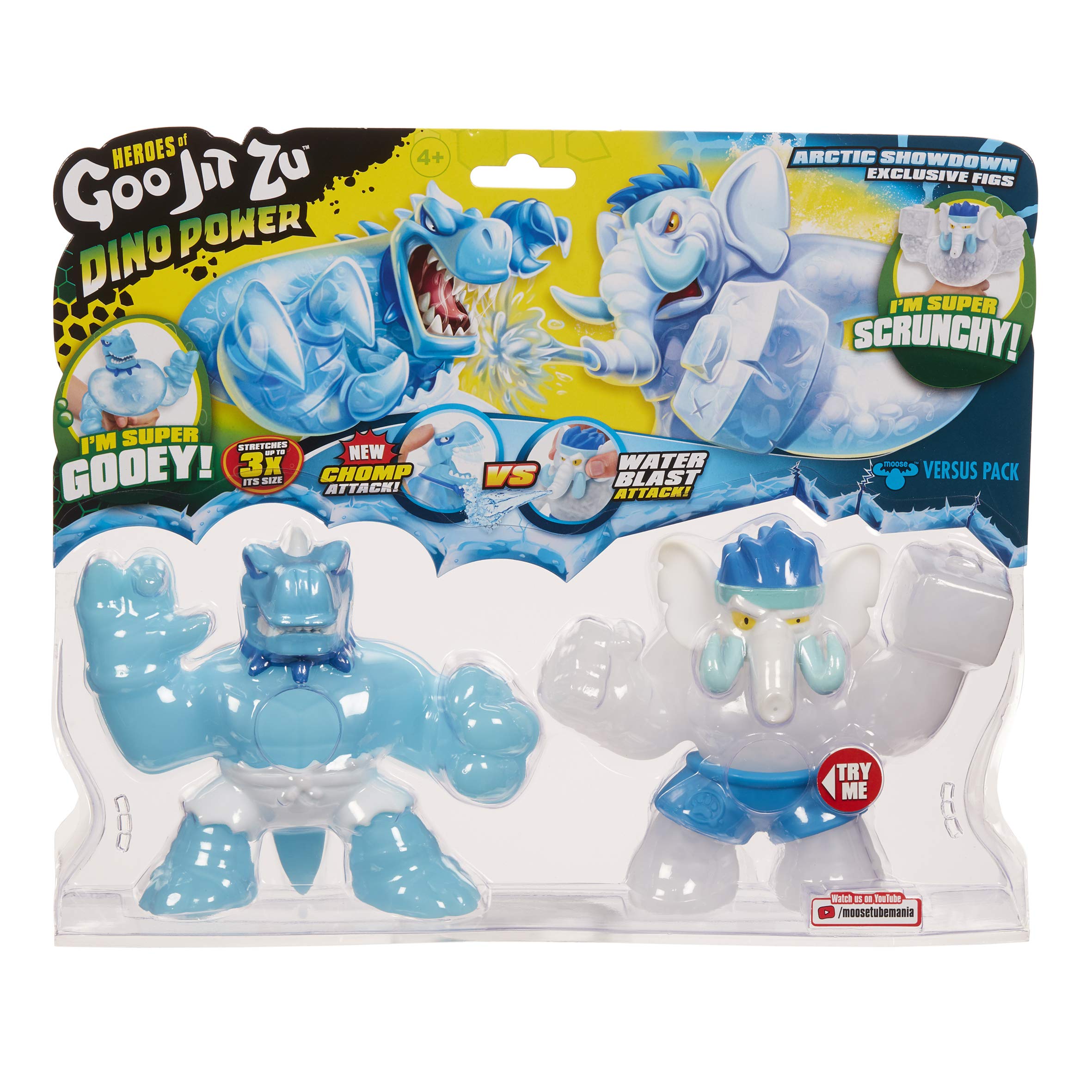 Foto 3 pulgar | Figuras De Acción Heroes Of Goo Jit Zu Dino Power Versus Pack - Venta Internacional.