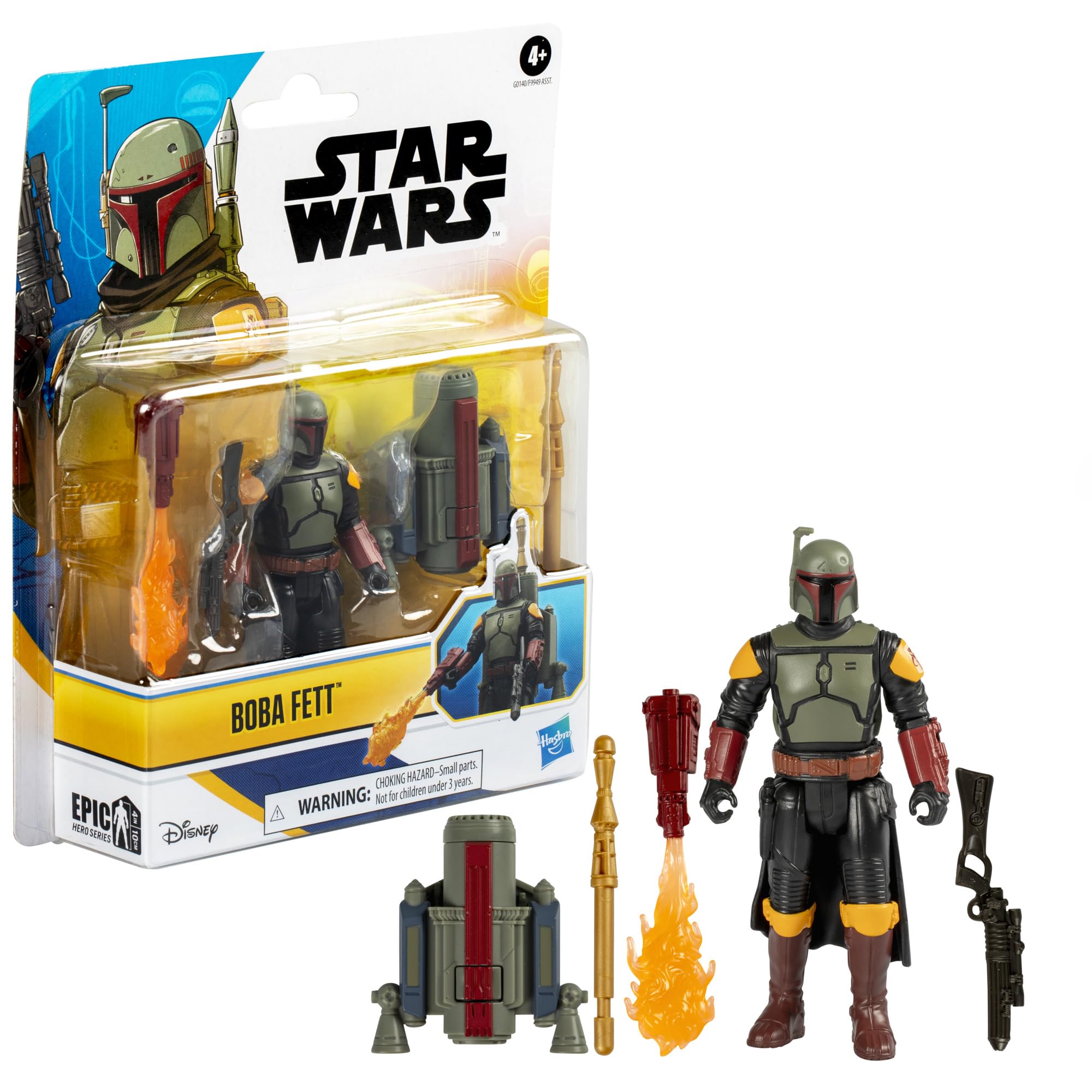 Foto 4 pulgar | Figura De Acción Star Wars Epic Hero Series Boba Fett 10 Cm - Venta Internacional.