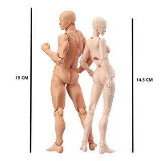 Foto 3 | Maniquí Articulado De Dibujo Para Artistas Con Base 2 Pcs Eo Safe Imports Esi-19056 Multicolor