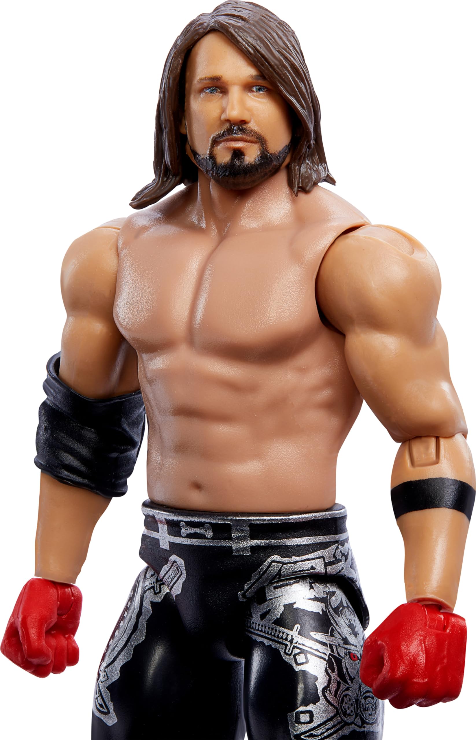 Foto 3 pulgar | Figura De Acción Mattel Wwe Aj Styles Coleccionable De 15 Cm Con 10 Puntos - Venta Internacional.