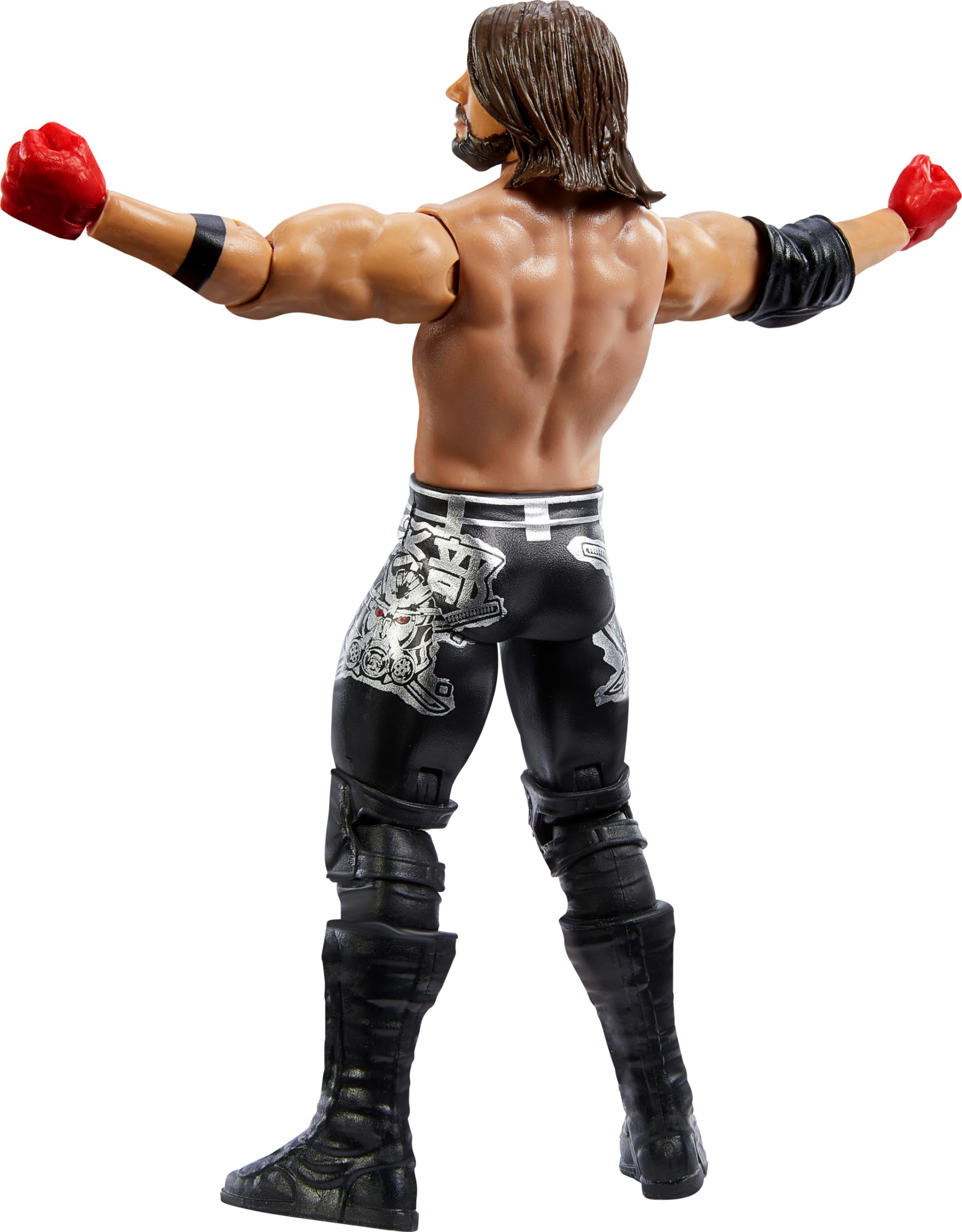Foto 4 pulgar | Figura De Acción Mattel Wwe Aj Styles Coleccionable De 15 Cm Con 10 Puntos - Venta Internacional.