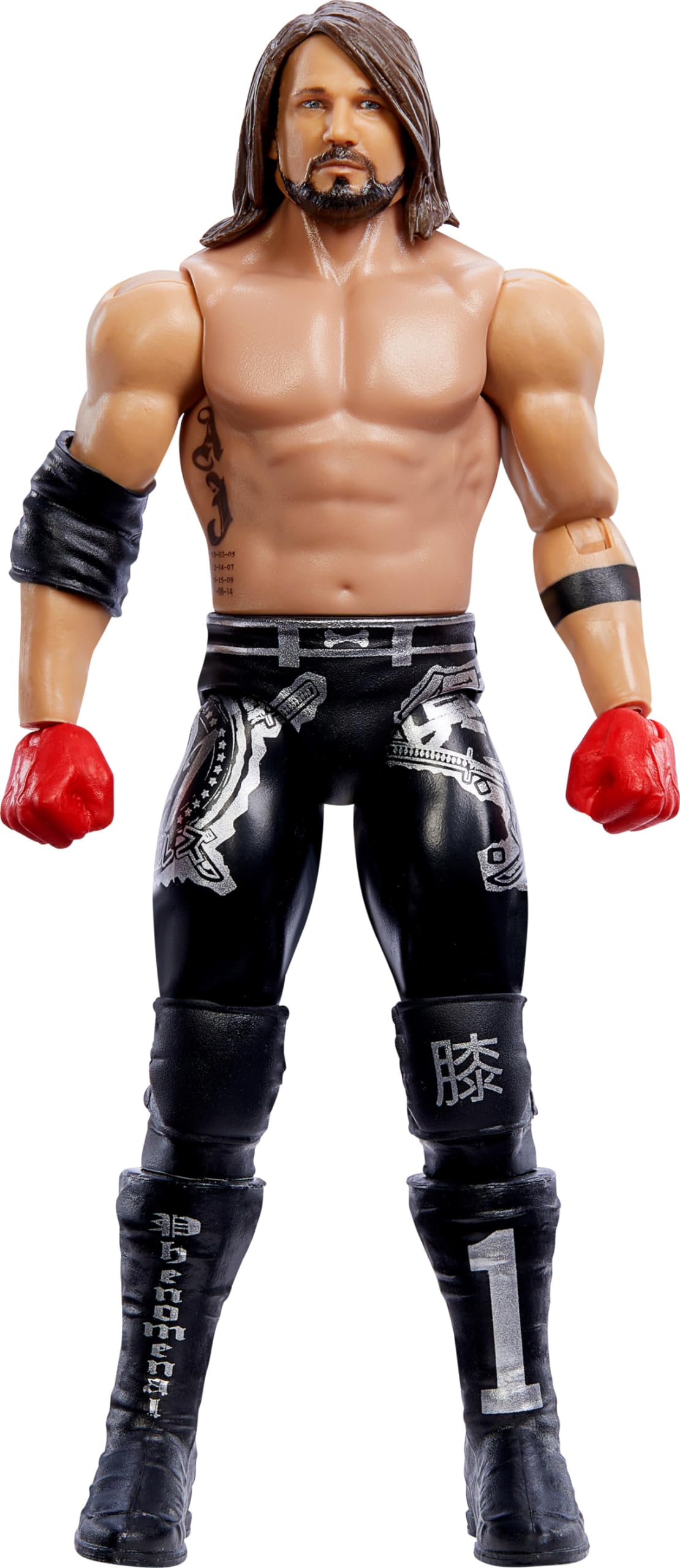 Foto 5 pulgar | Figura De Acción Mattel Wwe Aj Styles Coleccionable De 15 Cm Con 10 Puntos - Venta Internacional.