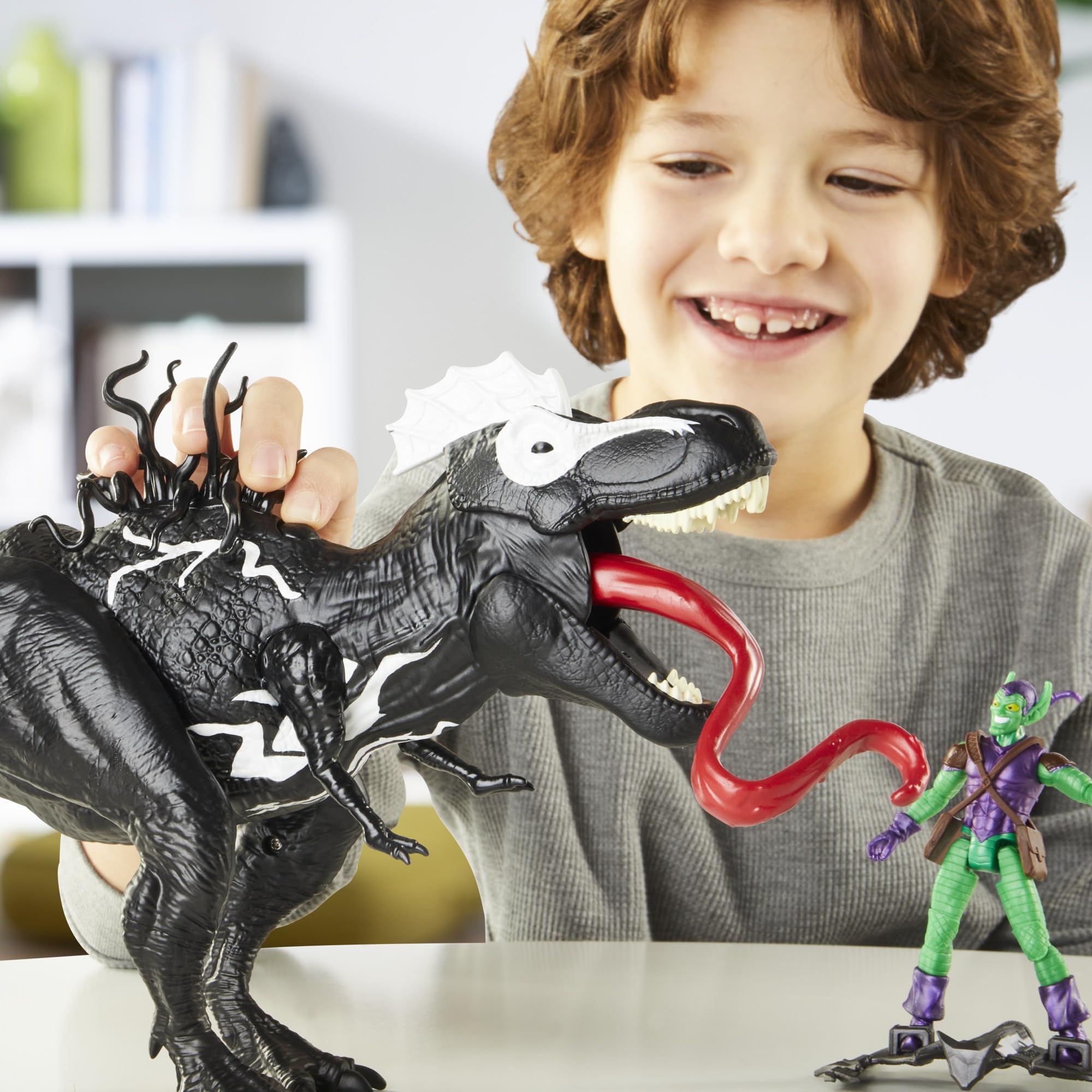Foto 7 pulgar | Figura De Acción Spider-man Venomversus Venomsaurus Rex 40cm - Venta Internacional.
