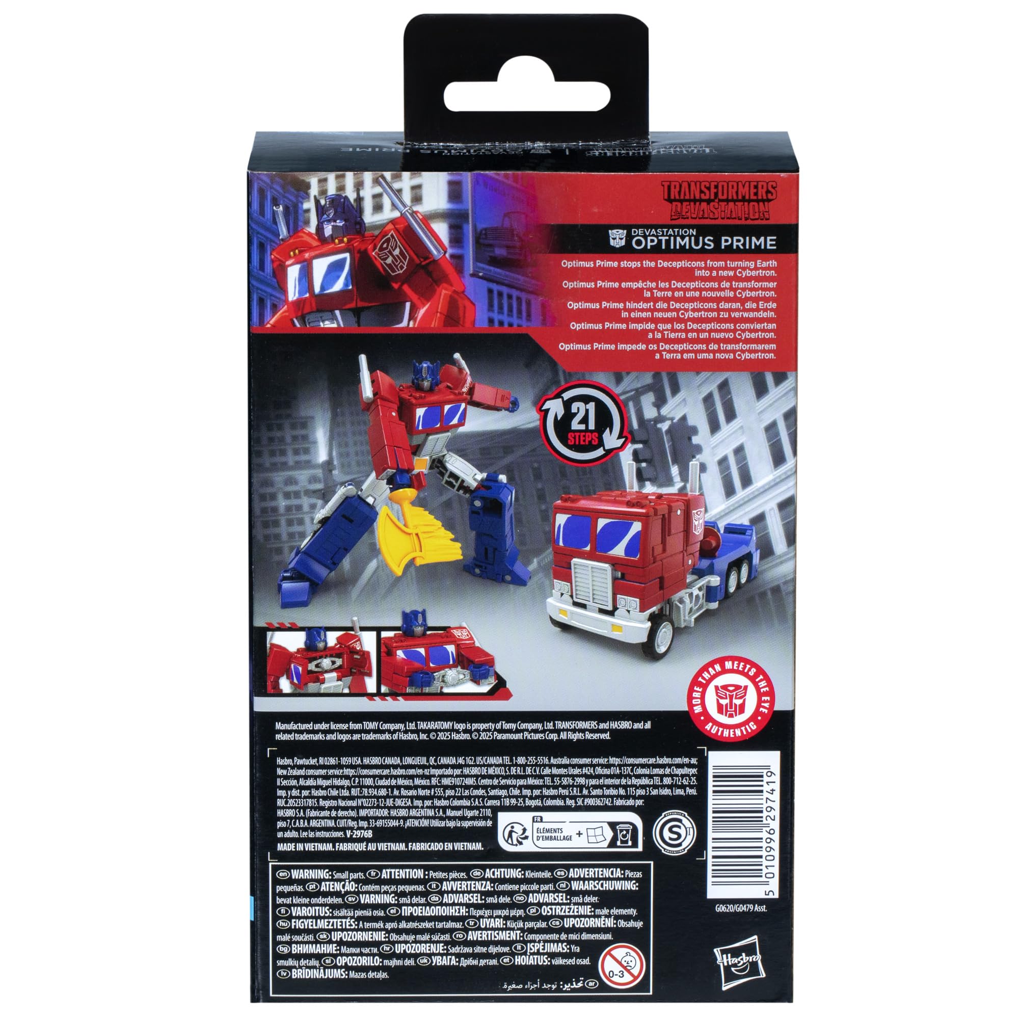 Foto 6 pulgar | Figura De Acción Transformers Studio Series Devastation Optimus Prime - Venta Internacional.