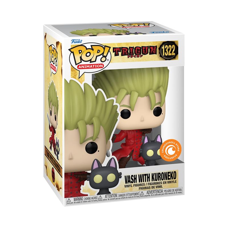 Foto 2 pulgar | Figura Funko Pop! Animación Vash The Stampede Con Kuroneko, 12 Cm - Venta Internacional.