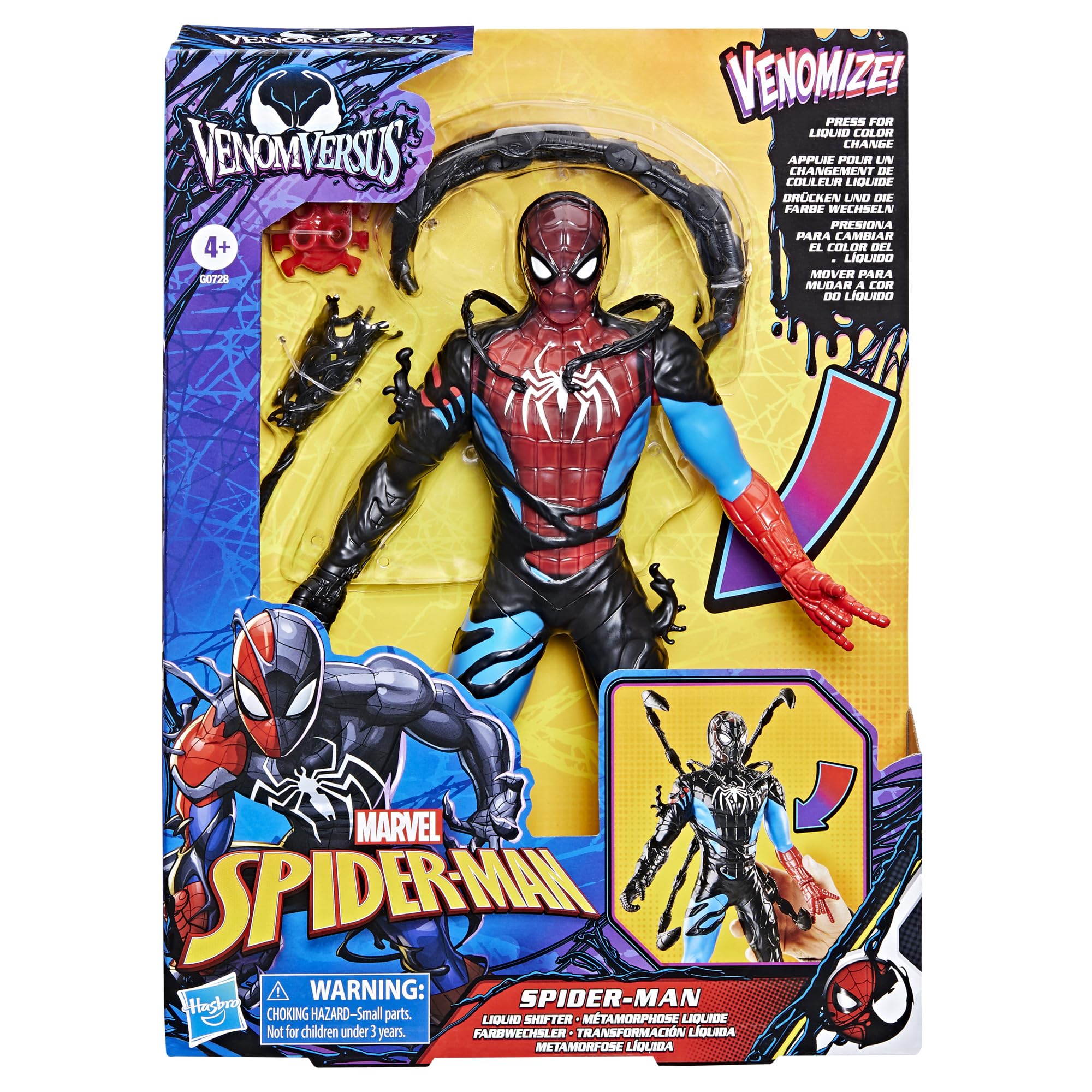 Foto 3 pulgar | Figura De Acción Spider-man Marvel Venomversus Liquid Shifter - Venta Internacional.