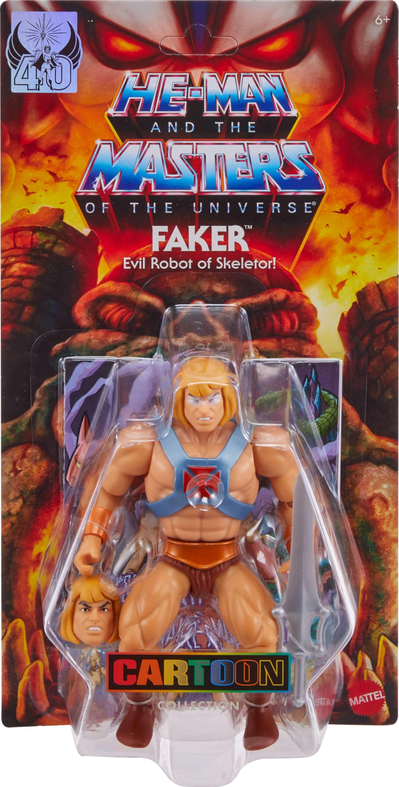 Foto 3 pulgar | Figura De Acción Masters Of The Universe Origins Faker De 5.5 Pulgadas - Venta Internacional.