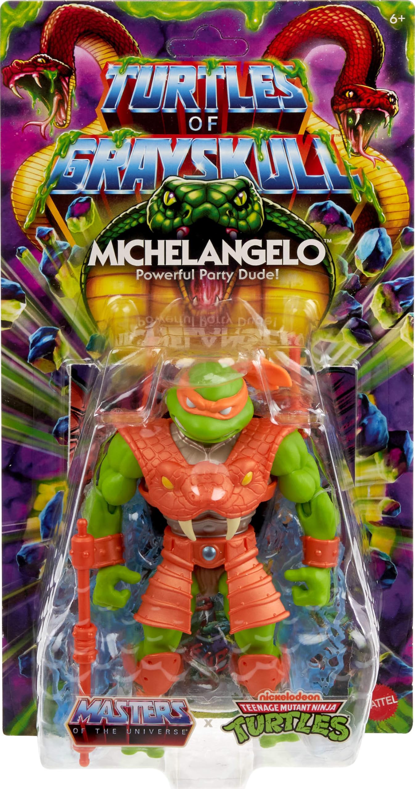 Foto 2 | Figura De Acción Masters Of Universe Michelangelo 14 Cm - Venta Internacional.