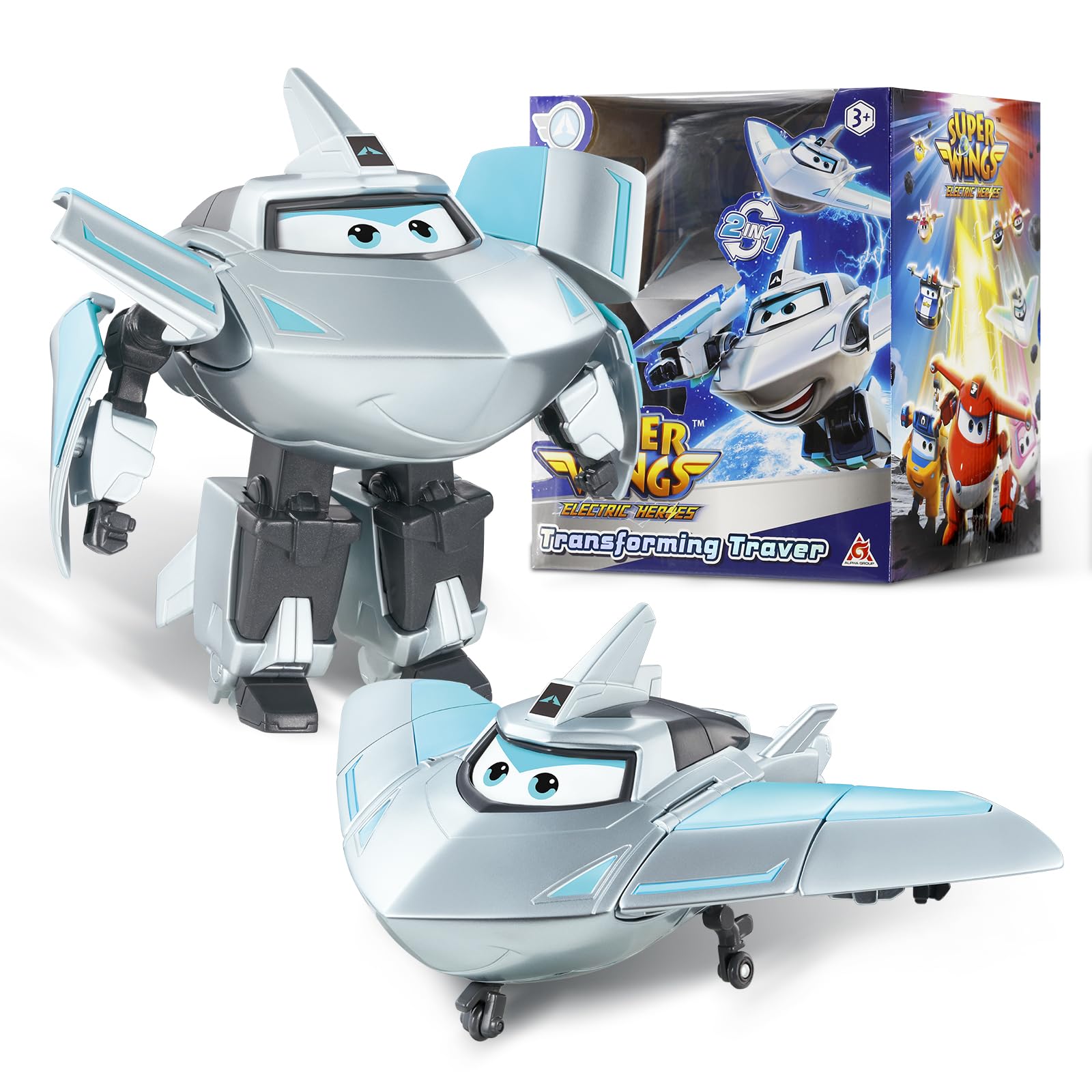 Foto 2 pulgar | Transformable Toys Super Wings Traver Airplane 2 En 1 - Venta Internacional.