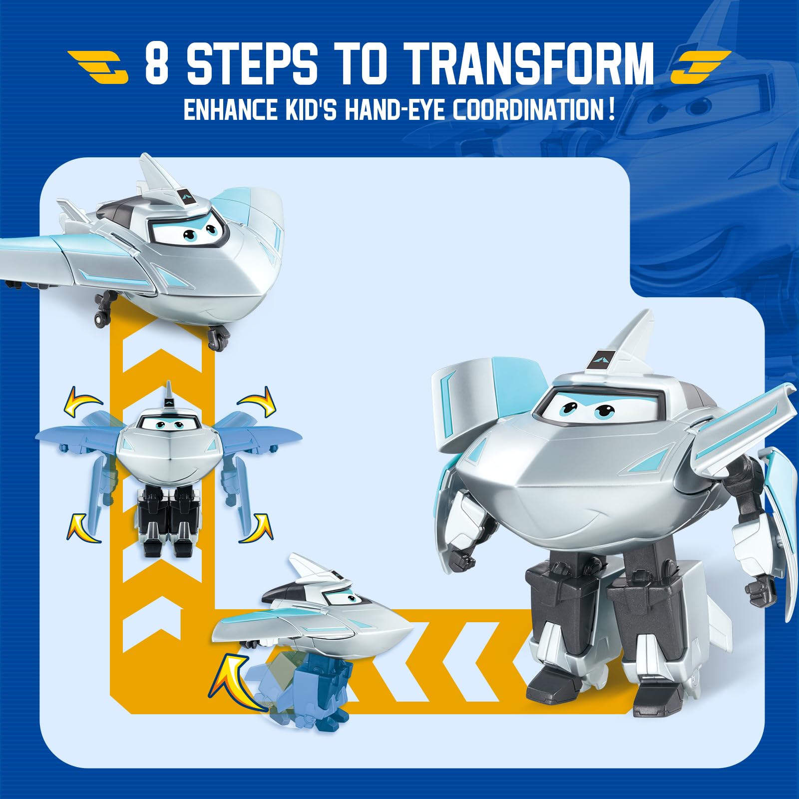 Foto 4 pulgar | Transformable Toys Super Wings Traver Airplane 2 En 1 - Venta Internacional.