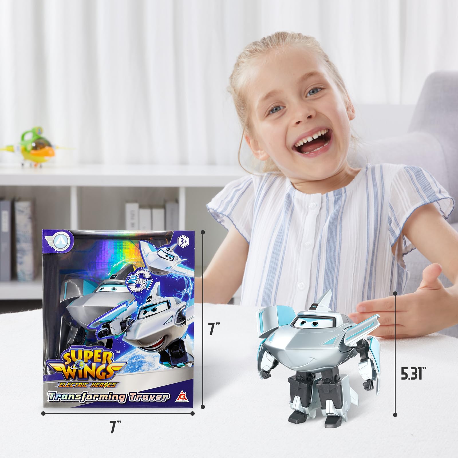 Foto 7 pulgar | Transformable Toys Super Wings Traver Airplane 2 En 1 - Venta Internacional.