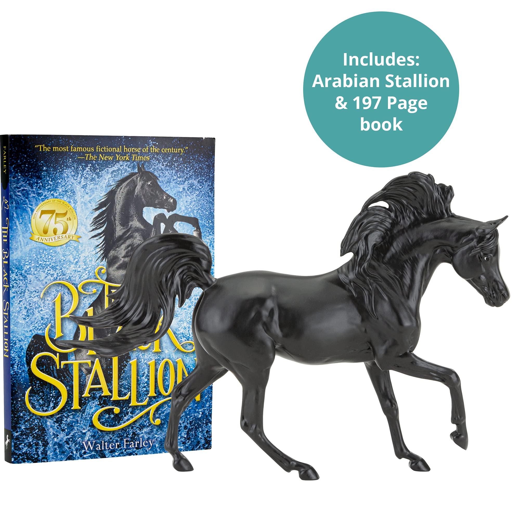 Foto 3 pulgar | Juego De Caballos Y Libros Black Stallion De Toy Breyer 6181 Con Libro - Venta Internacional.