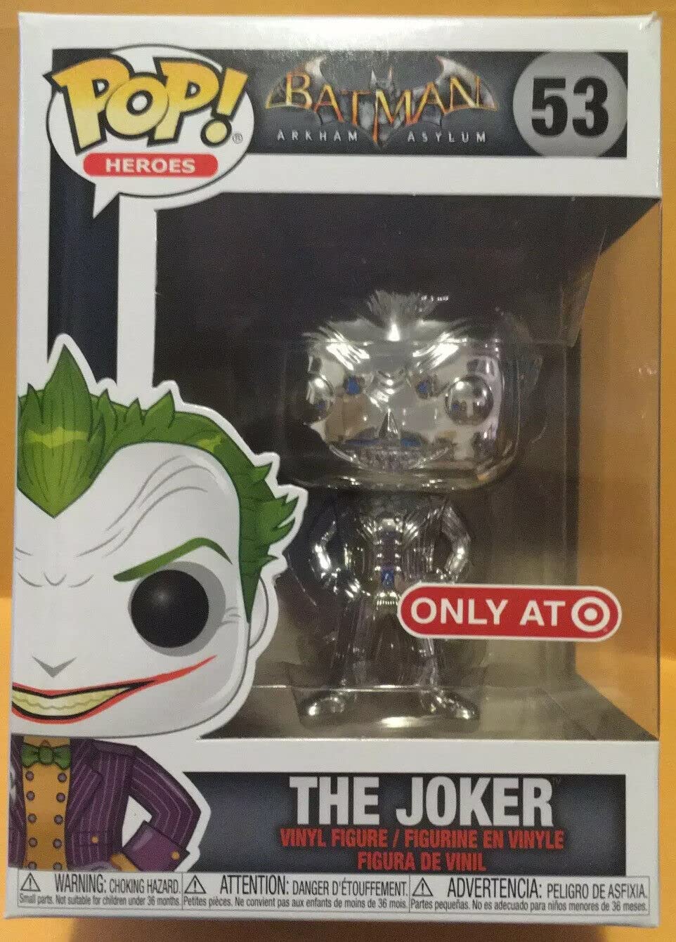 Foto 1 | ¡funko Pop! Batman: Arkham Asylum, El Joker, Negro Metalizado - Venta Internacional.