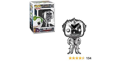 Foto 2 | ¡funko Pop! Batman: Arkham Asylum, El Joker, Negro Metalizado - Venta Internacional.