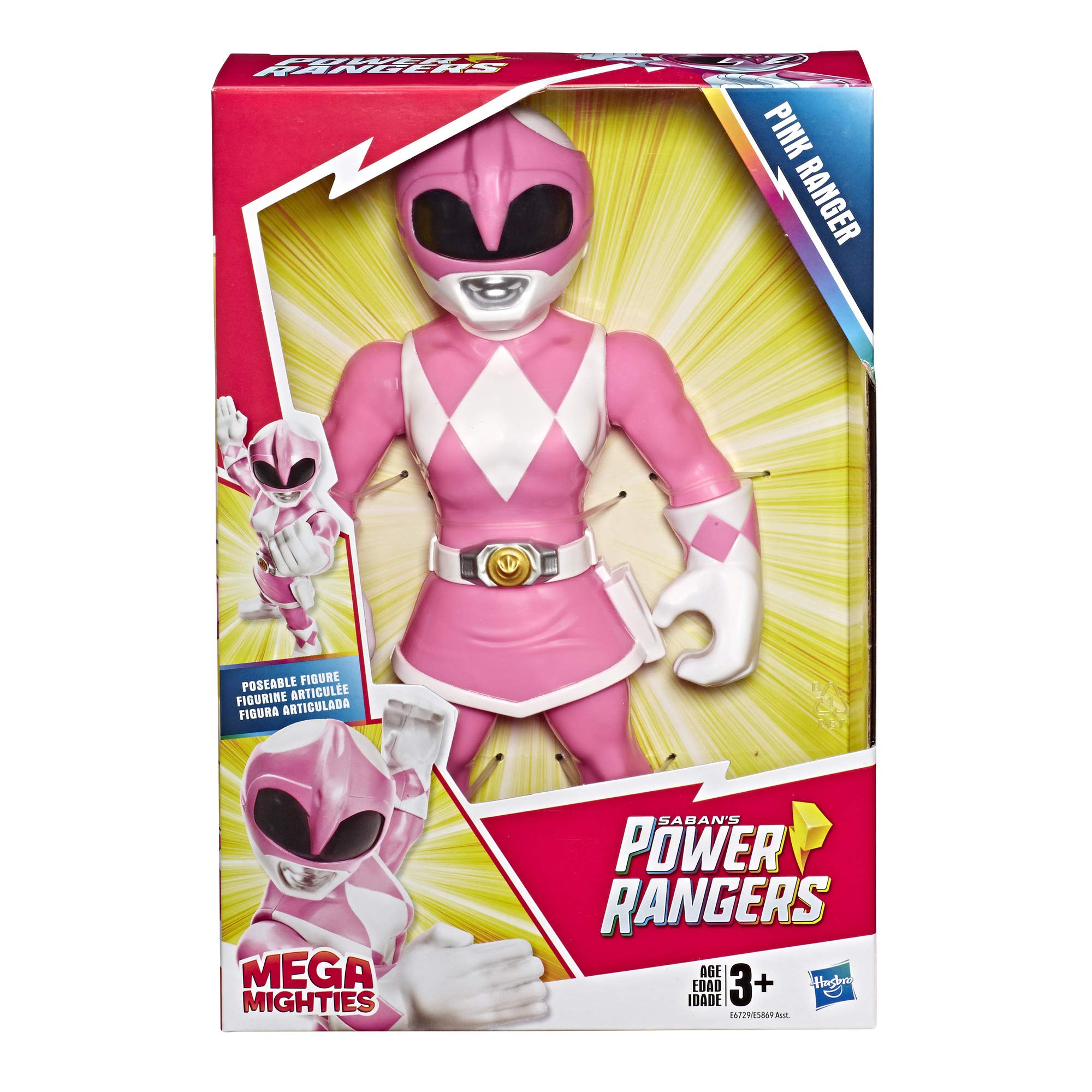 Foto 2 | Figura De Acción Power Rangers Playskool Pink Ranger 25 Cm - Venta Internacional.