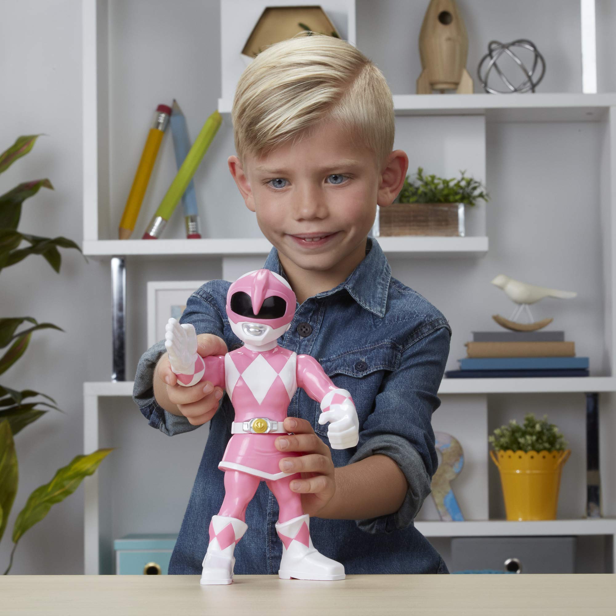 Foto 7 pulgar | Figura De Acción Power Rangers Playskool Pink Ranger 25 Cm - Venta Internacional.