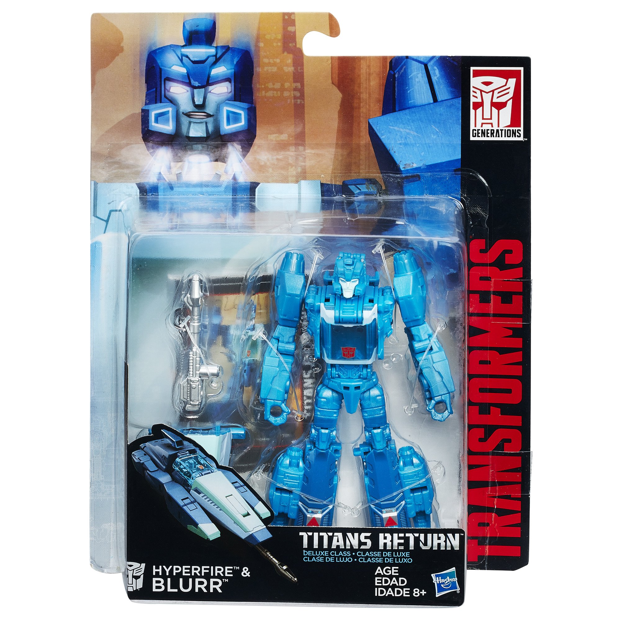 Foto 3 pulgar | Figura De Acción Transformers Generations Deluxe Titans Return Blurr - Venta Internacional.