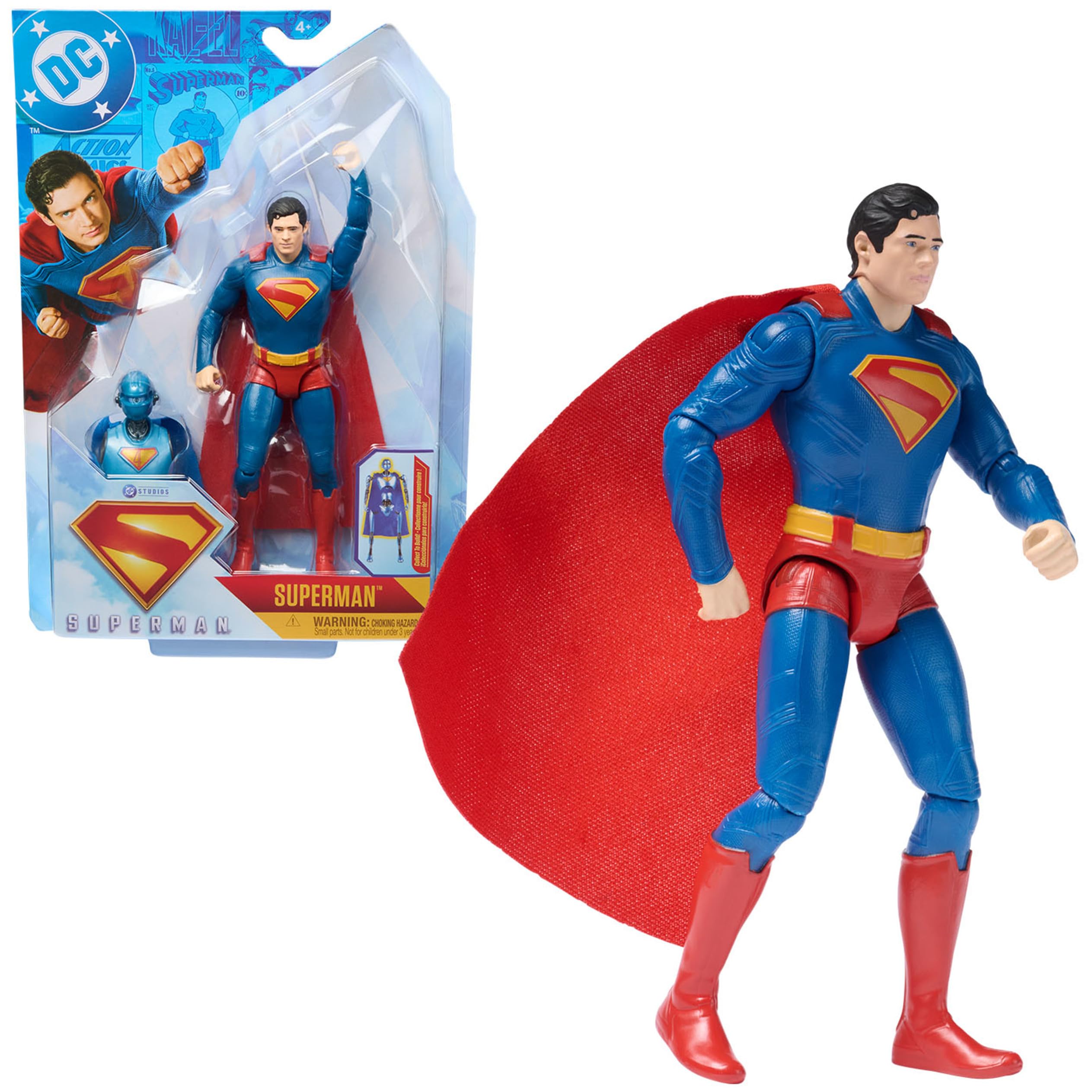 Foto 2 pulgar | Figura De Acción Dc Comics Superman De 15 Cm Con Accesorios - Venta Internacional.