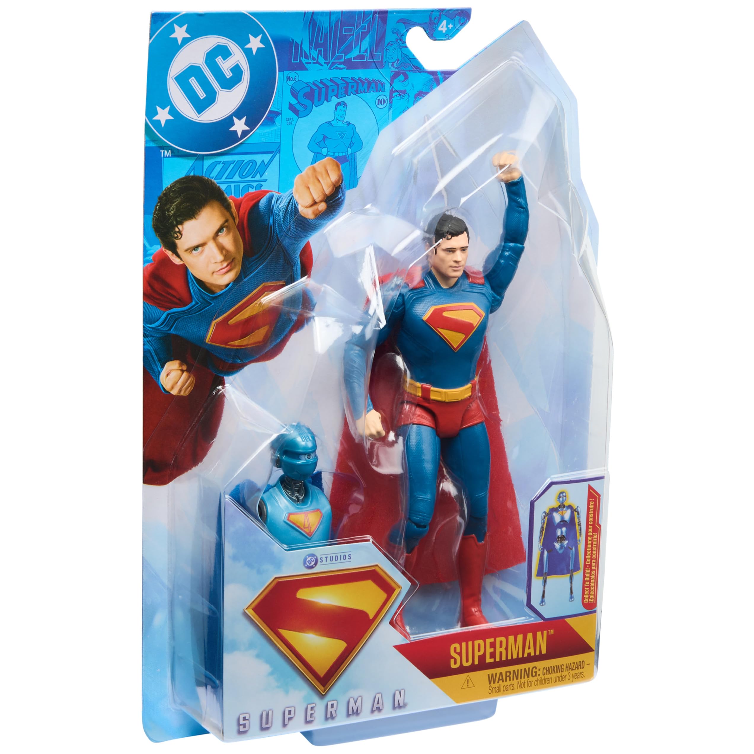 Foto 8 pulgar | Figura De Acción Dc Comics Superman De 15 Cm Con Accesorios - Venta Internacional.