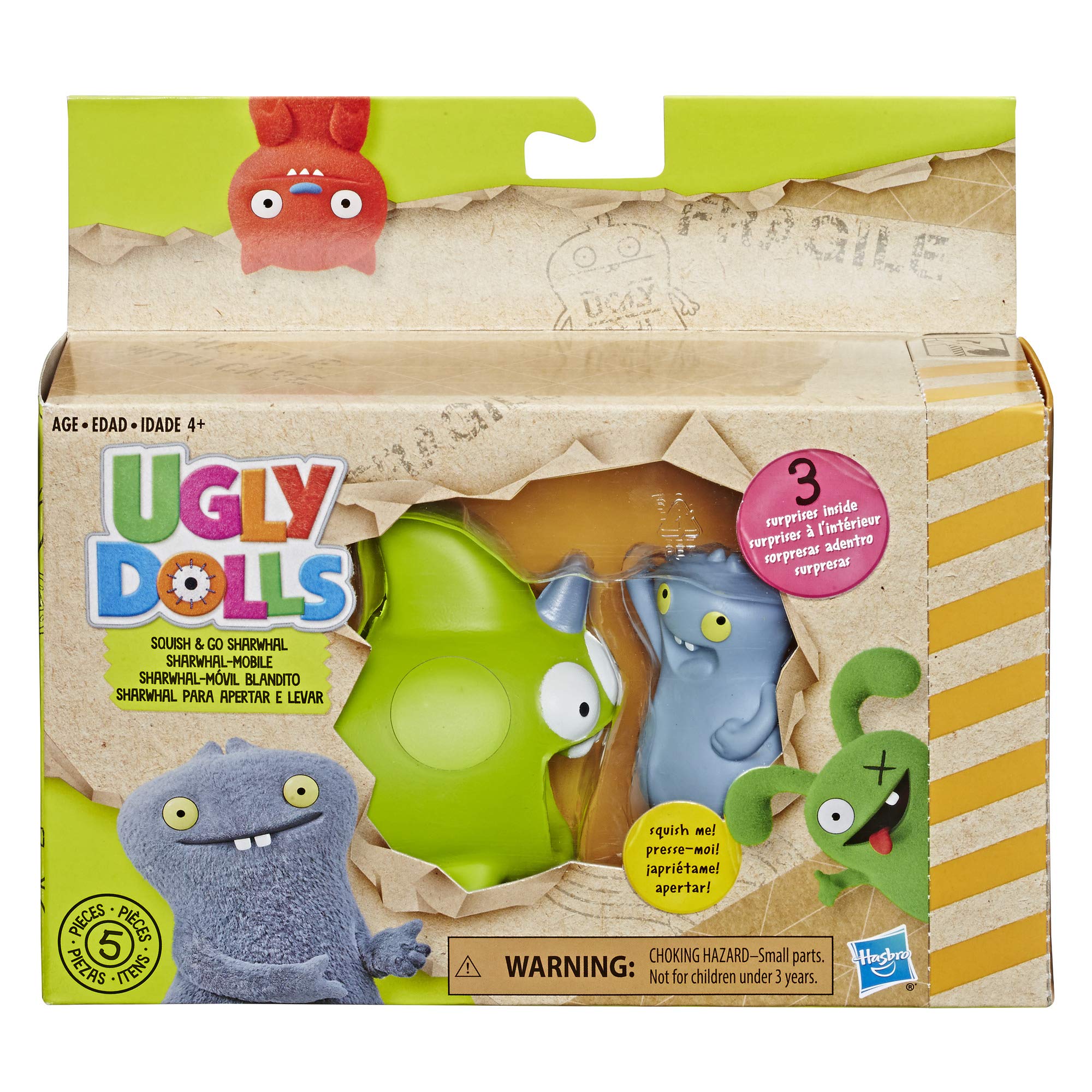 Foto 3 pulgar | Figuras De Juguete Hasbro Toys Uglydolls Babo & Squish &-go Sharwhal - Venta Internacional.