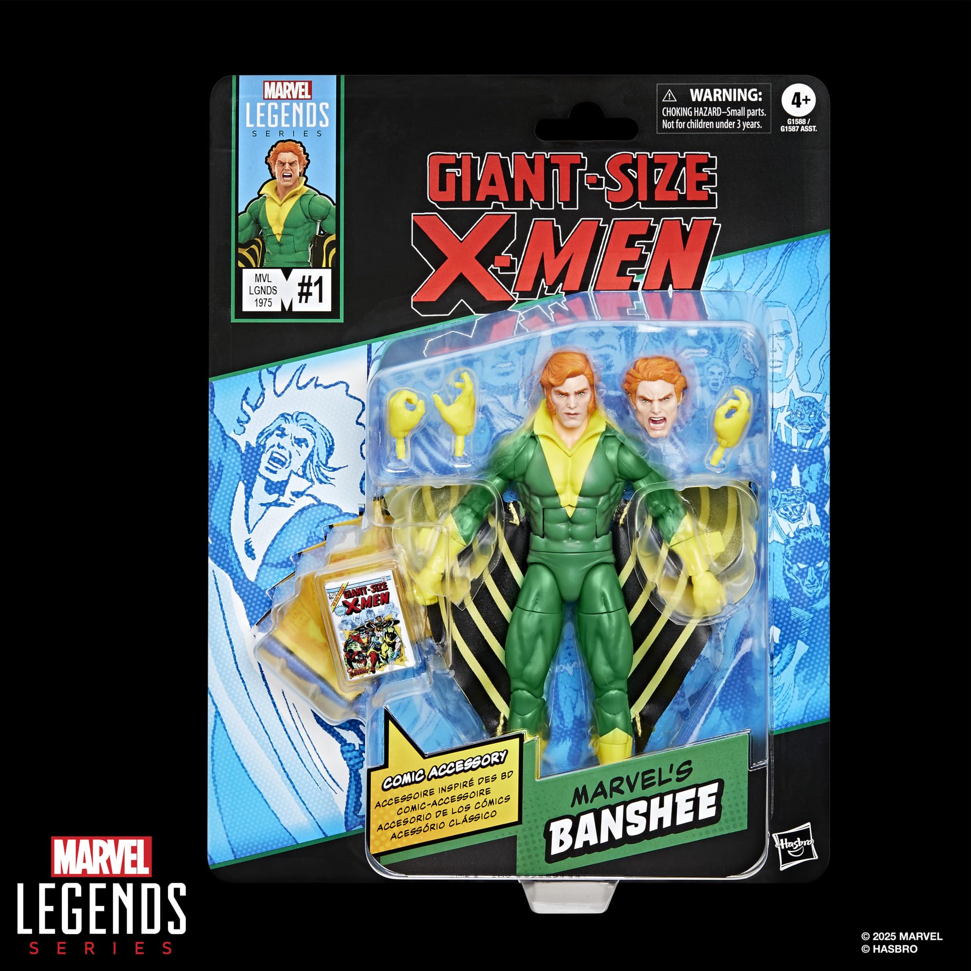 Foto 3 pulgar | Figura De Acción Banshee De La Serie Marvel Legends De 15 Cm Con Accesorio - Venta Internacional.