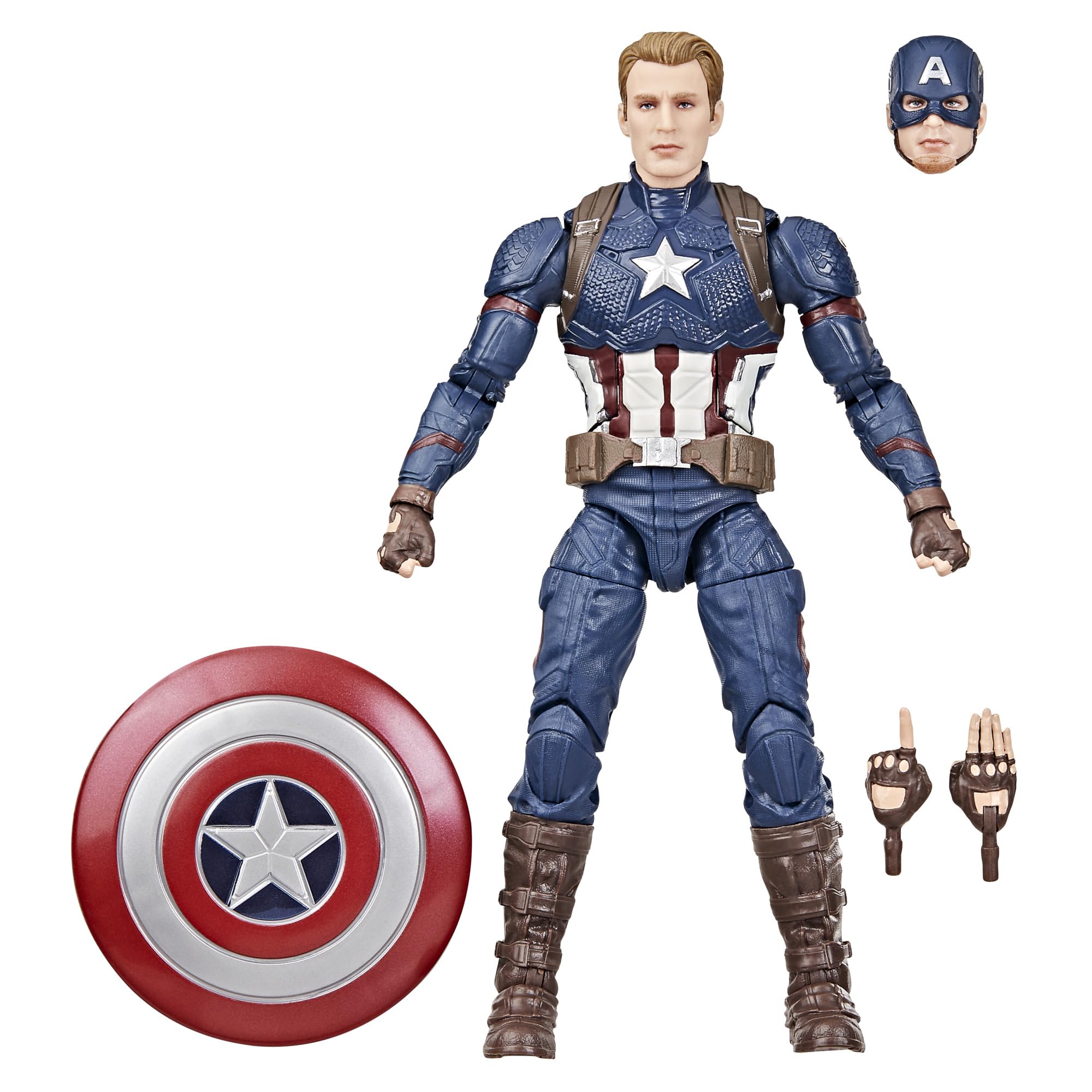 Foto 2 pulgar | Figura De Acción Capitán América De La Serie Marvel Legends 15 Cm - Venta Internacional.