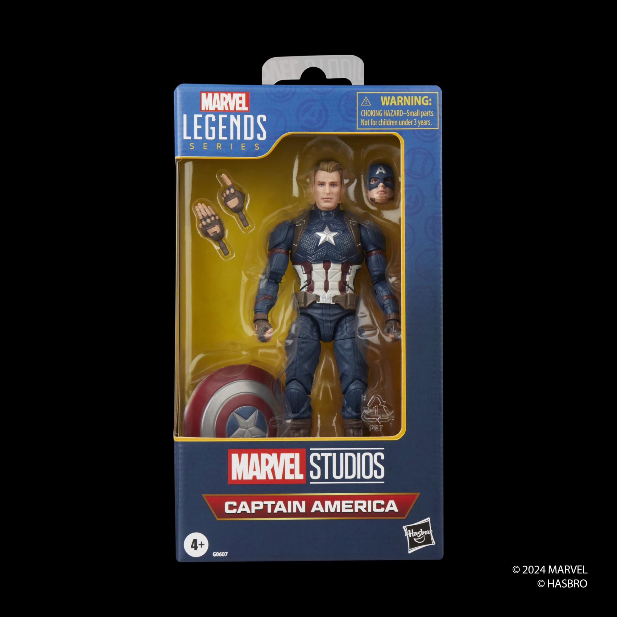 Foto 2 | Figura De Acción Capitán América De La Serie Marvel Legends 15 Cm - Venta Internacional.
