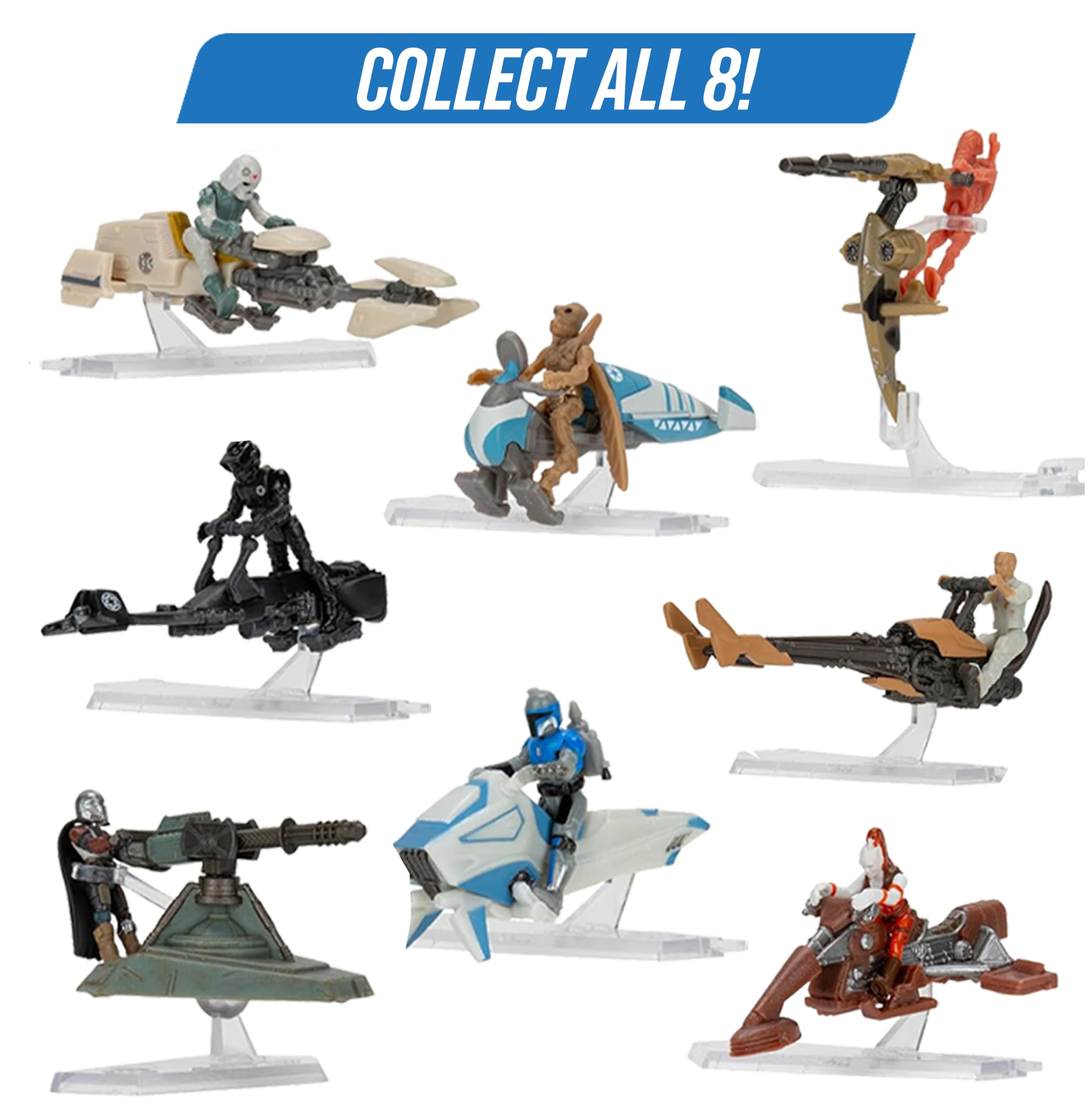 Foto 3 | Blind Box Star Wars Micro Galaxy Squadron Scout, Paquete De 3 - Venta Internacional.