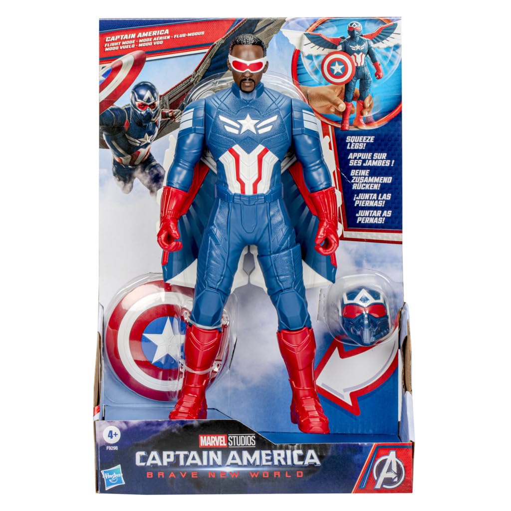 Foto 3 pulgar | Figura De Acción Marvel Avengers Capitán América De 22 Cm Con Acc - Venta Internacional.
