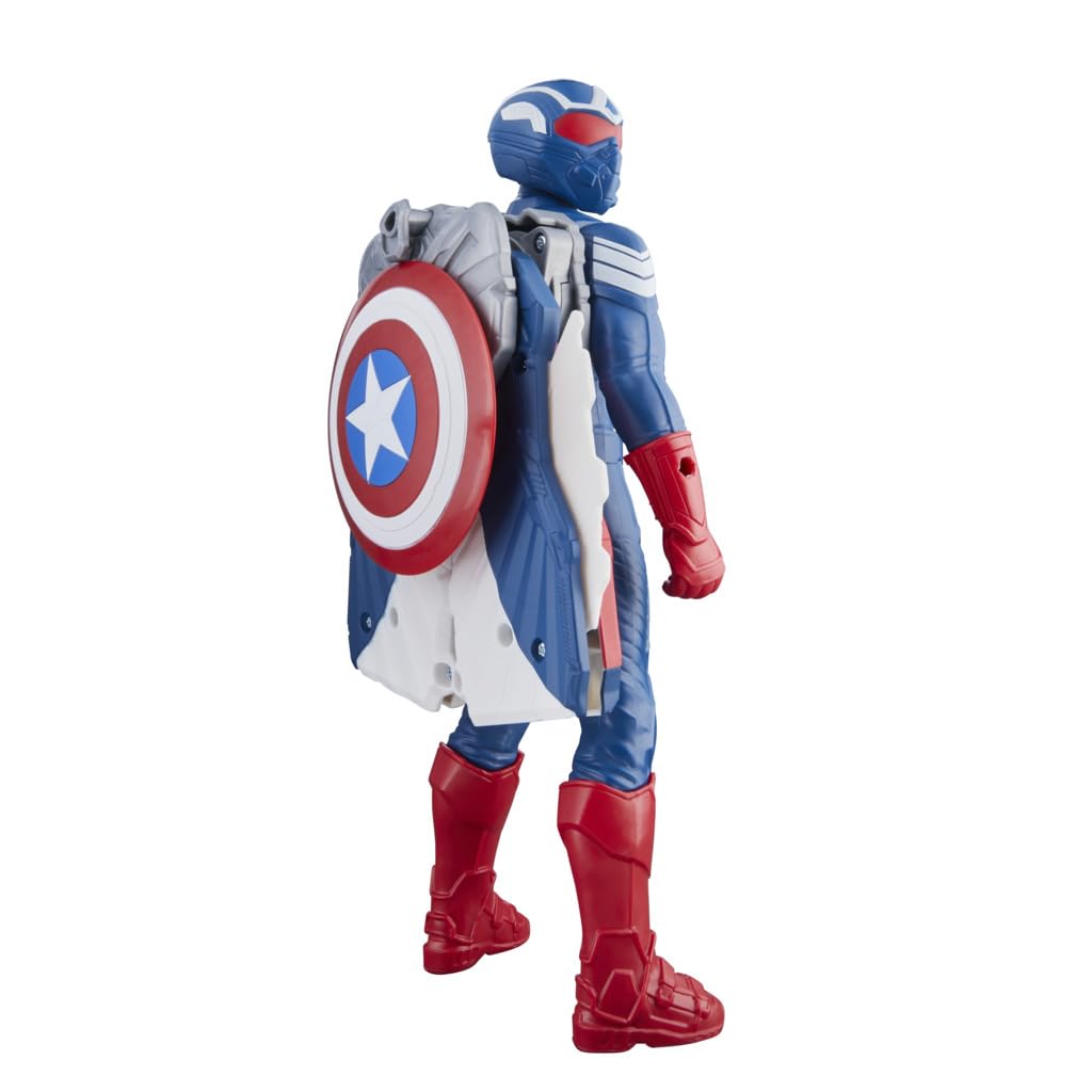 Foto 4 pulgar | Figura De Acción Marvel Avengers Capitán América De 22 Cm Con Acc - Venta Internacional.