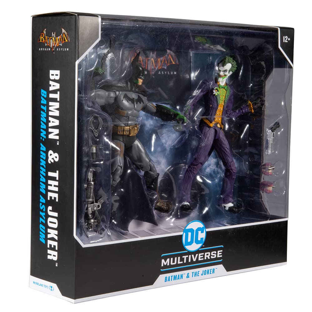Foto 2 pulgar | Set De Figuras De Acción Mcfarlane Dc Comics Batman Vs Arkham Asylum - Venta Internacional.