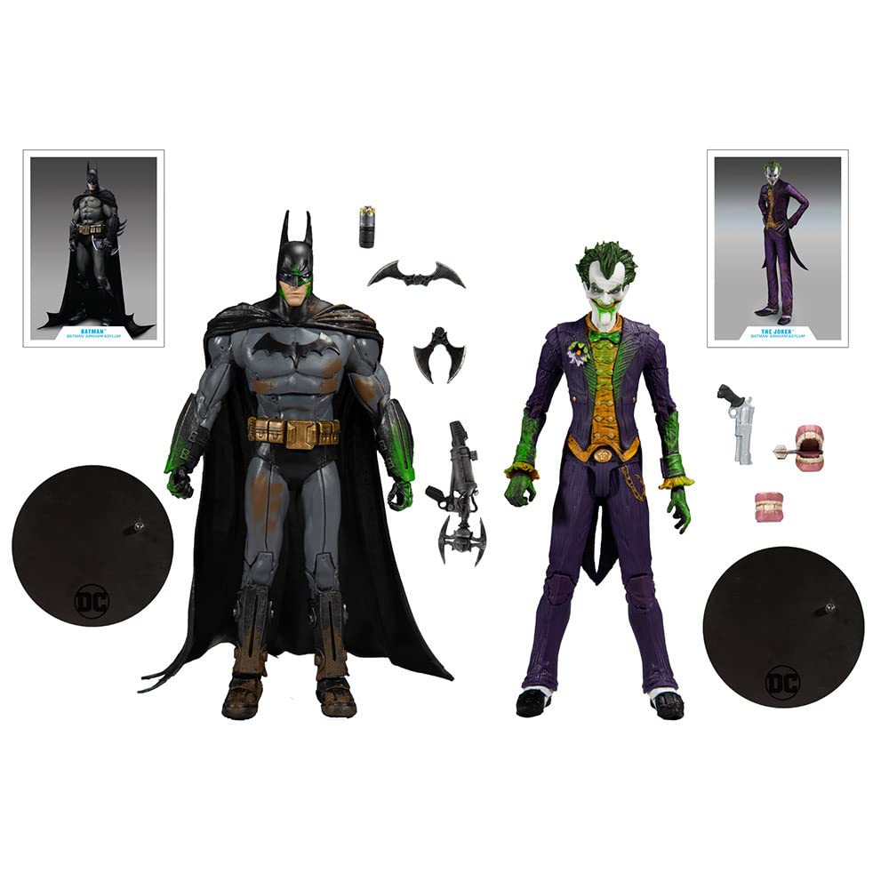 Foto 3 pulgar | Set De Figuras De Acción Mcfarlane Dc Comics Batman Vs Arkham Asylum - Venta Internacional.
