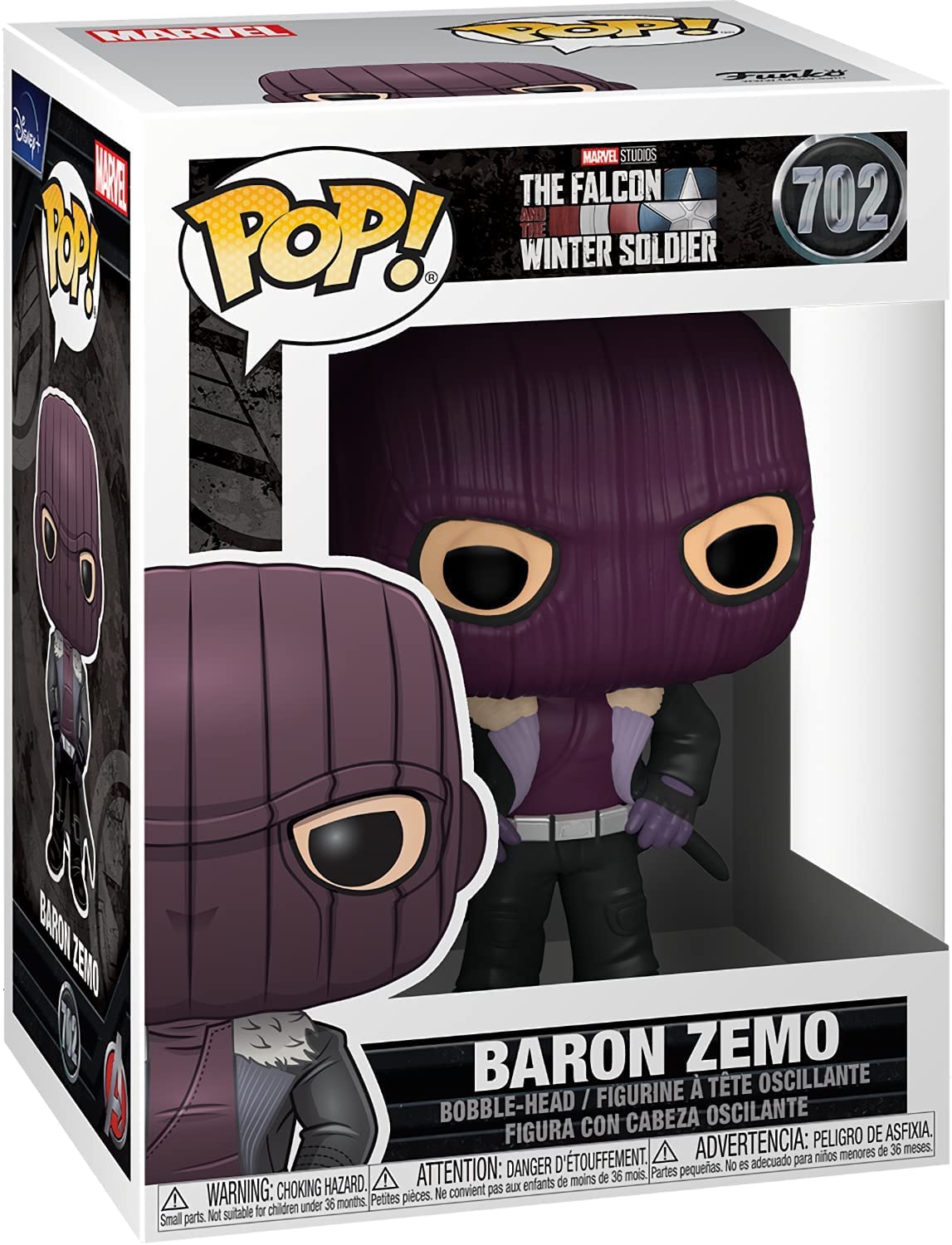 Foto 3 | Funko Pop Marvel: Falcon Y El Soldado Del Invierno - Baron Zemo - Venta Internacional.